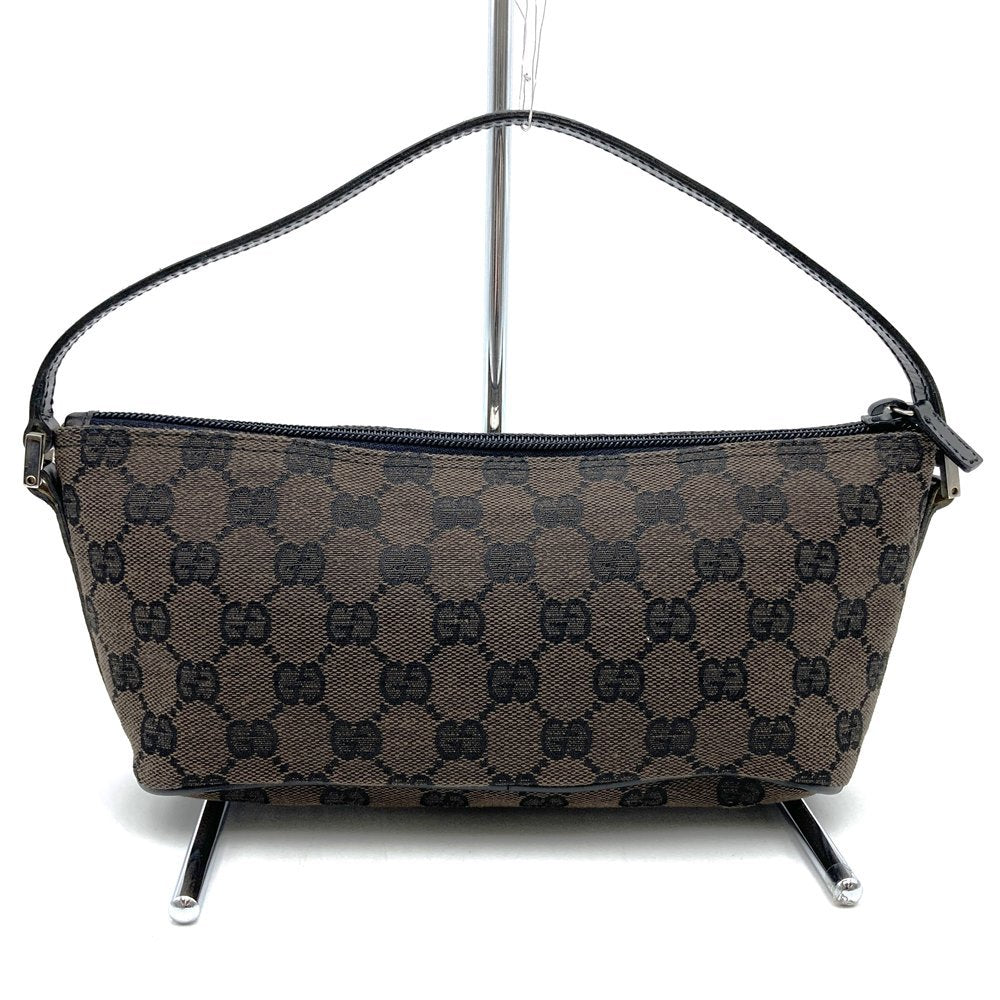 Gucci 002058 Pouch Accessory Pouch GG Canvas Brown/Black