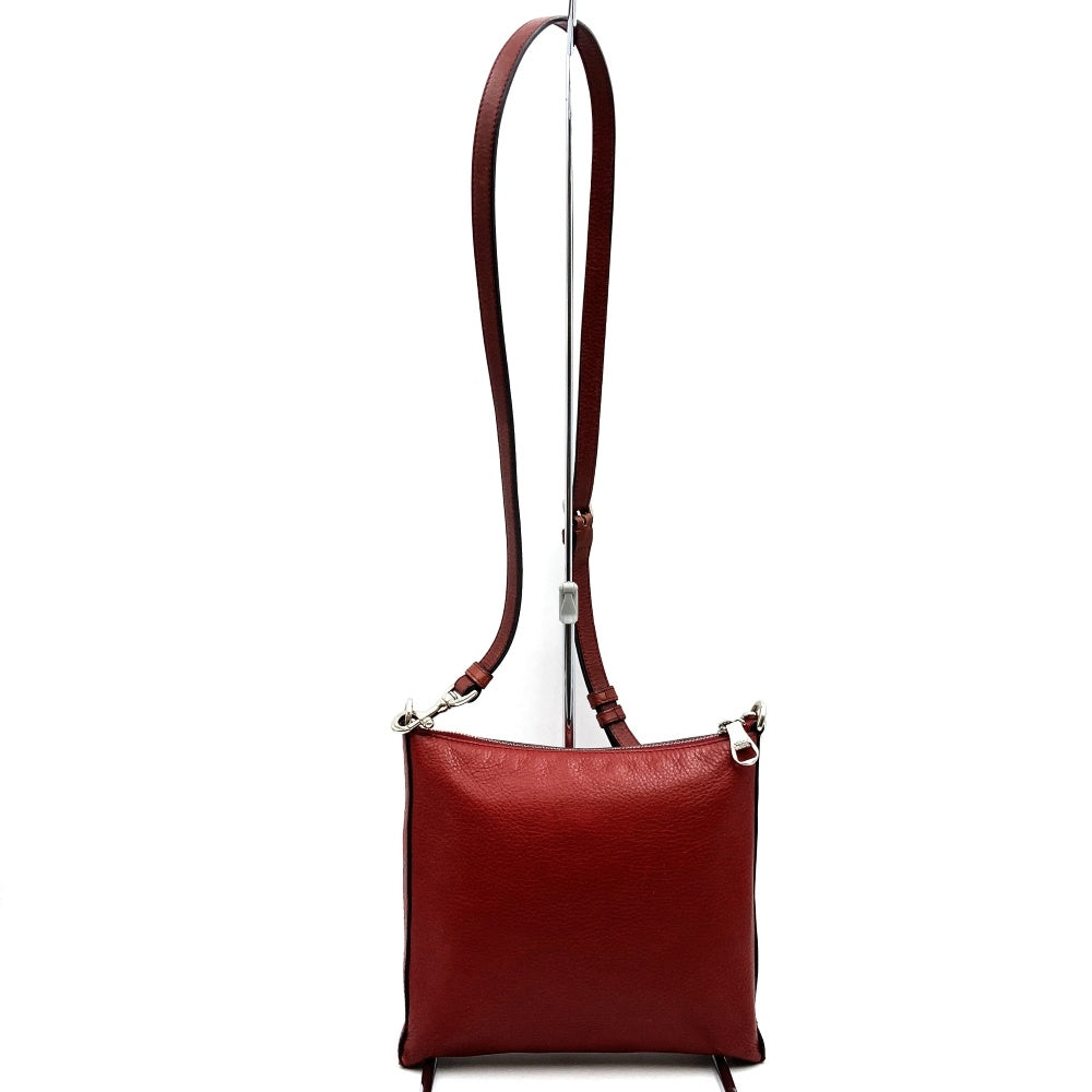 LOEWE Slim Shoulder Bag Heritage Leather Red 061005