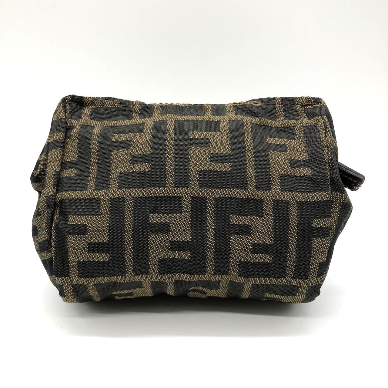 Fendi 2241-26539-098 Pouch Khaki/Brown Nylon/Leather