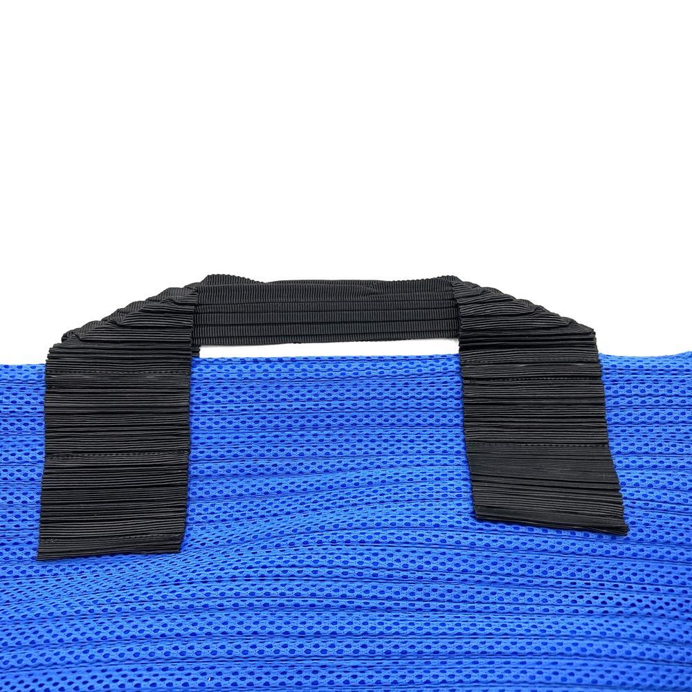 Issey Miyake Pleats Please handbag mini bag in blue and black polyester