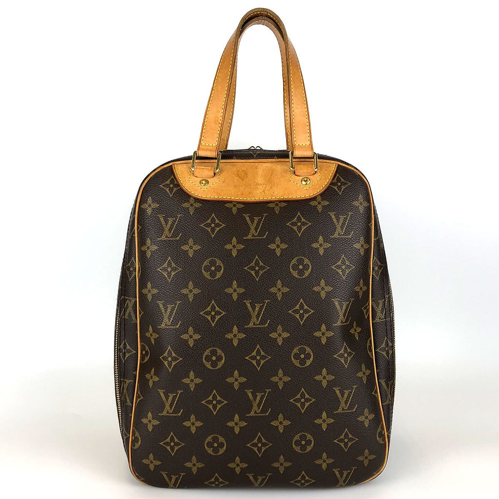 Louis Vuitton Excursion M41450 Shoe Bag, Monogram Canvas/Nubuck Leather, Brown, Sports Bag, Unisex, for Men and Women