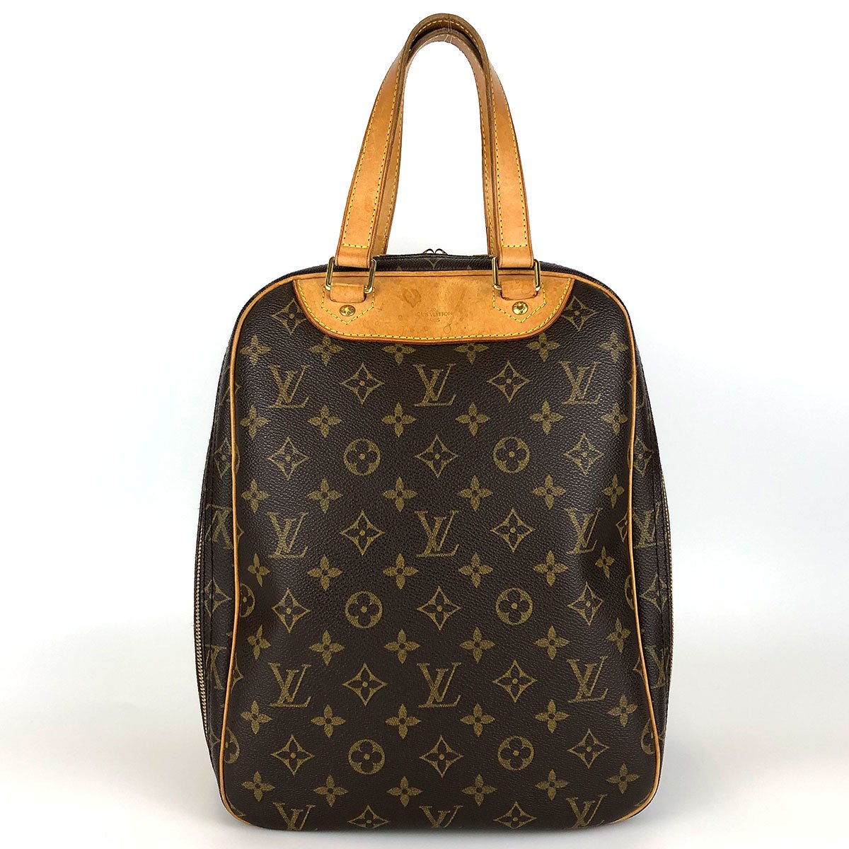 Louis Vuitton Excursion M41450 Shoe Bag, Monogram Canvas/Nubuck Leather, Brown, Sports Bag, Unisex, for Men and Women