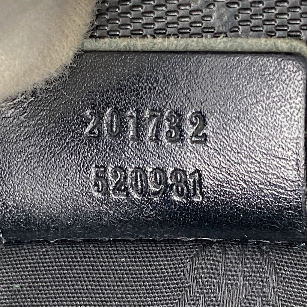 Gucci 201732 Shoulder Bag GG Imprime Black