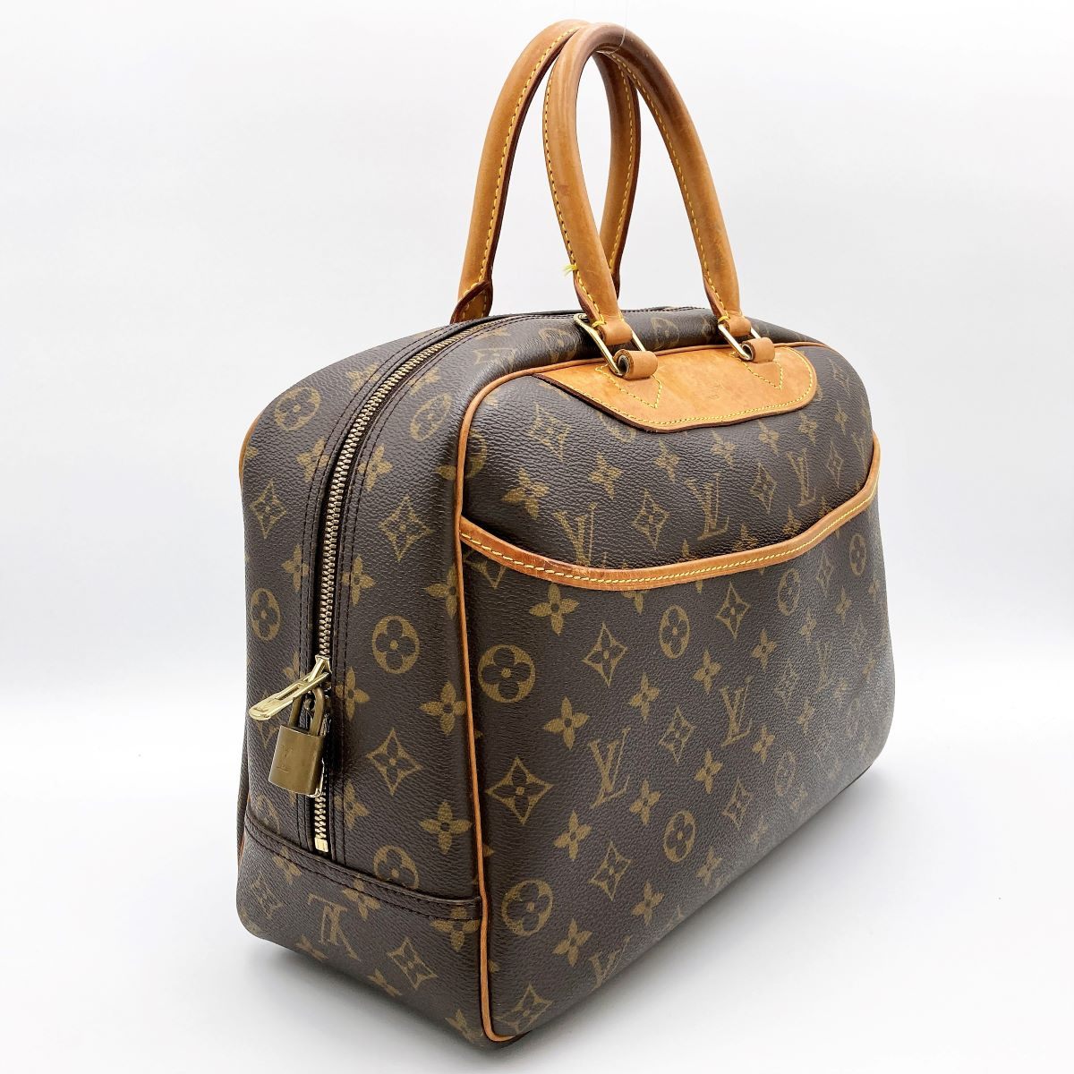 Louis Vuitton M47270 Bowling Vanity (Deauville) Handbag Monogram Brown
