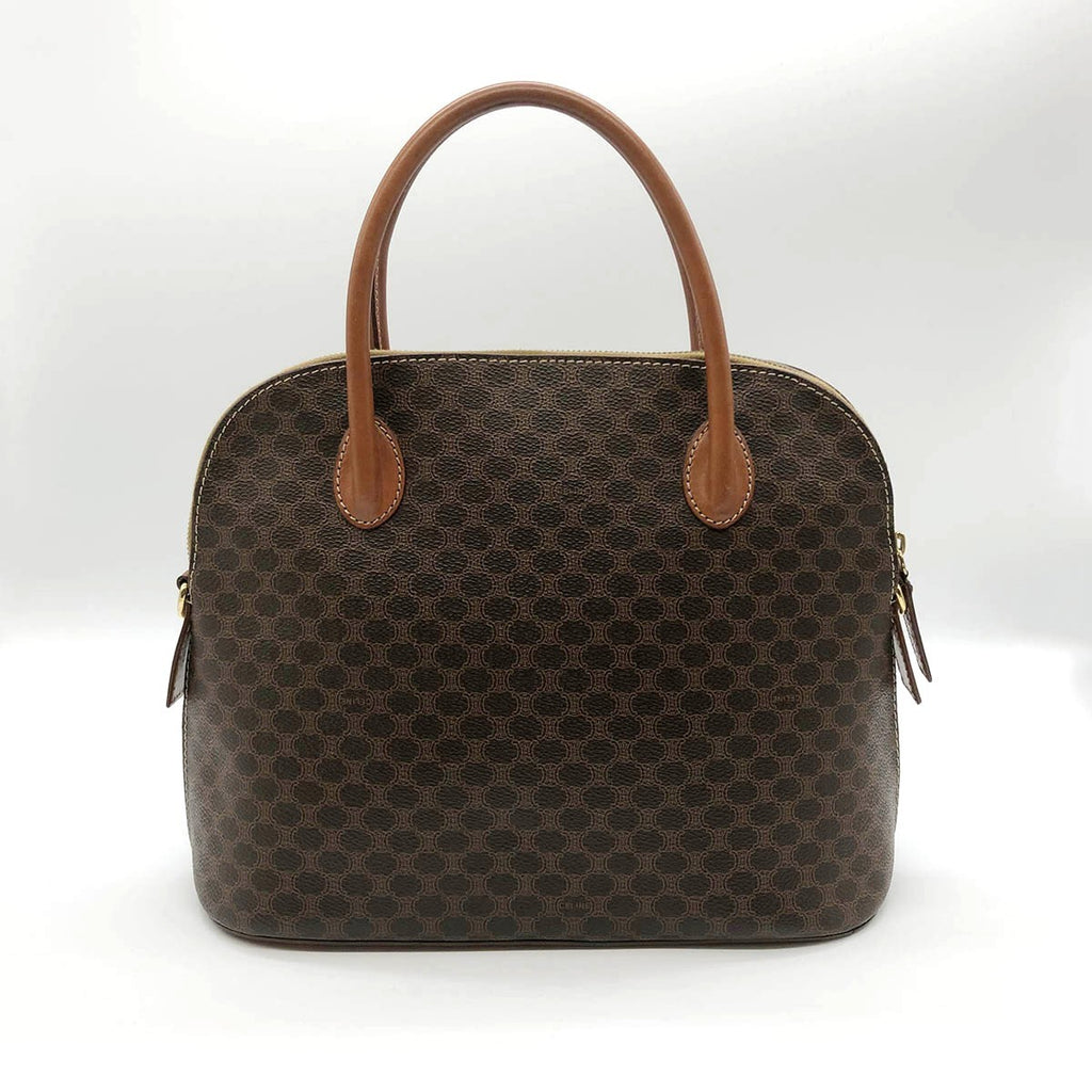 Celine M94 Handbag in Brown Macadam PVC