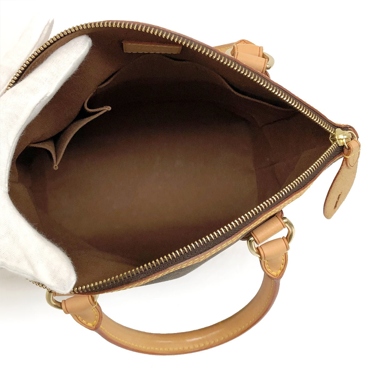 Louis Vuitton M40102 Lockit Monogram Handbag in Brown Monogram Canvas/Leather