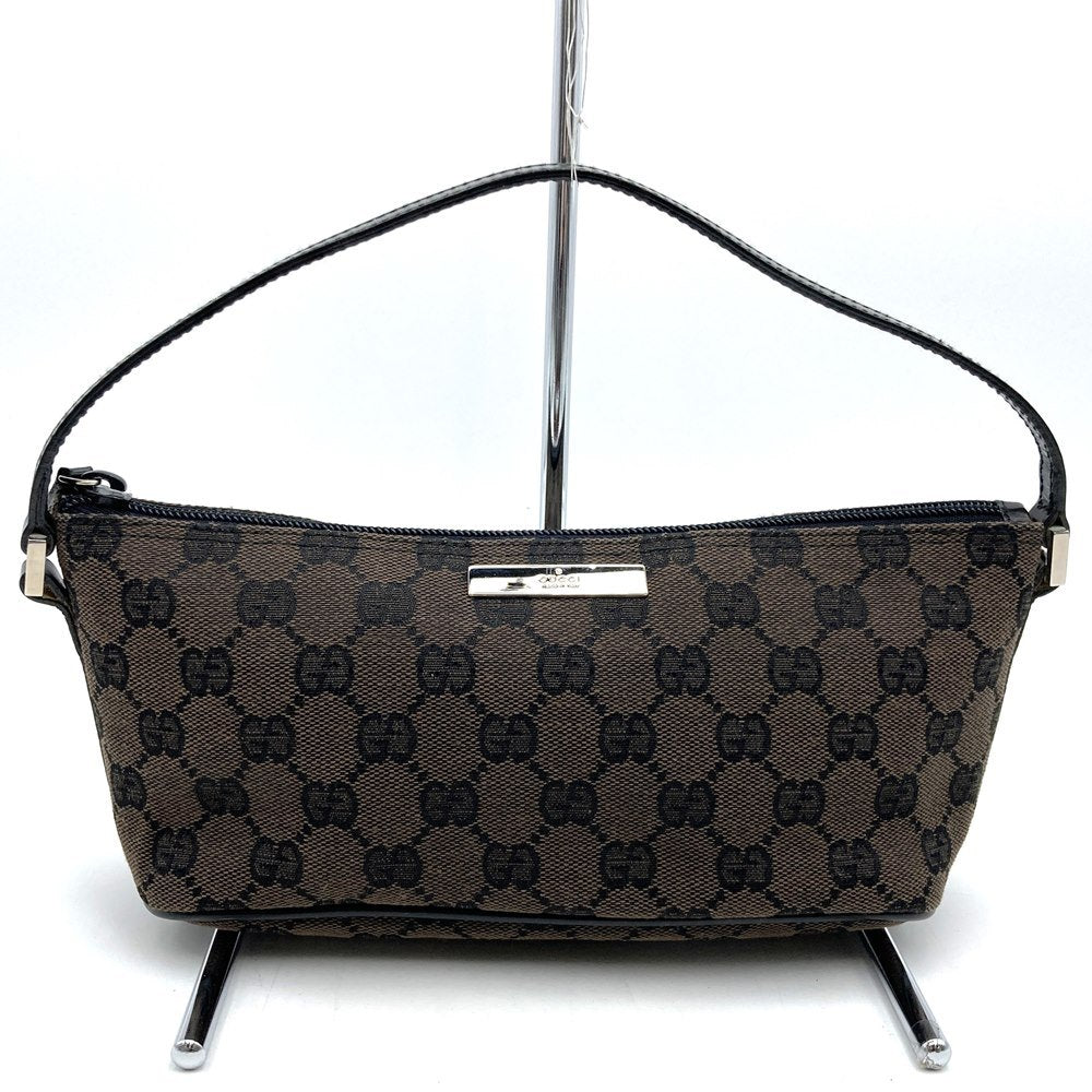Gucci 002058 Pouch Accessory Pouch GG Canvas Brown/Black