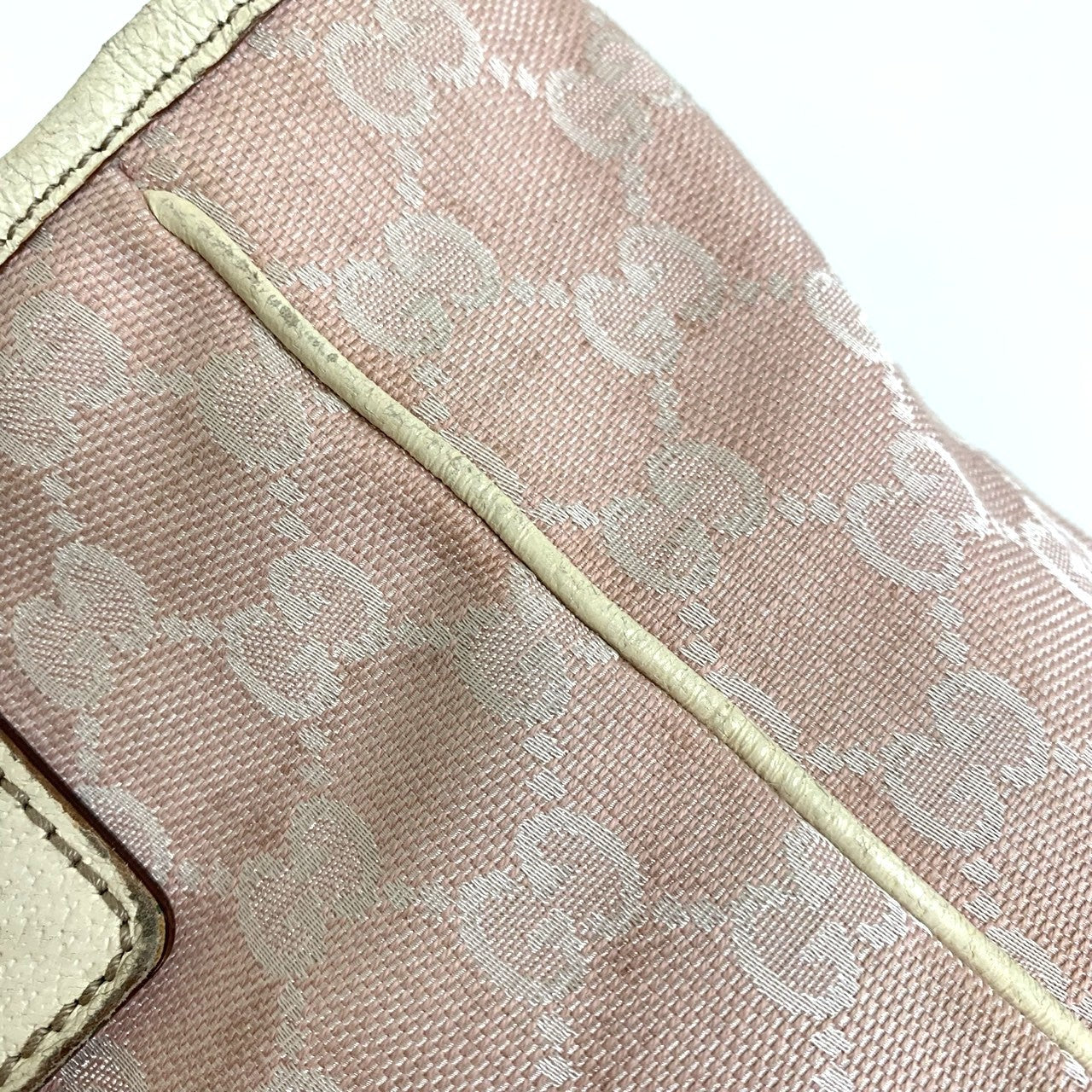 Gucci 145810 Tote Bag, Cute Sherry Line GG Canvas, Pink