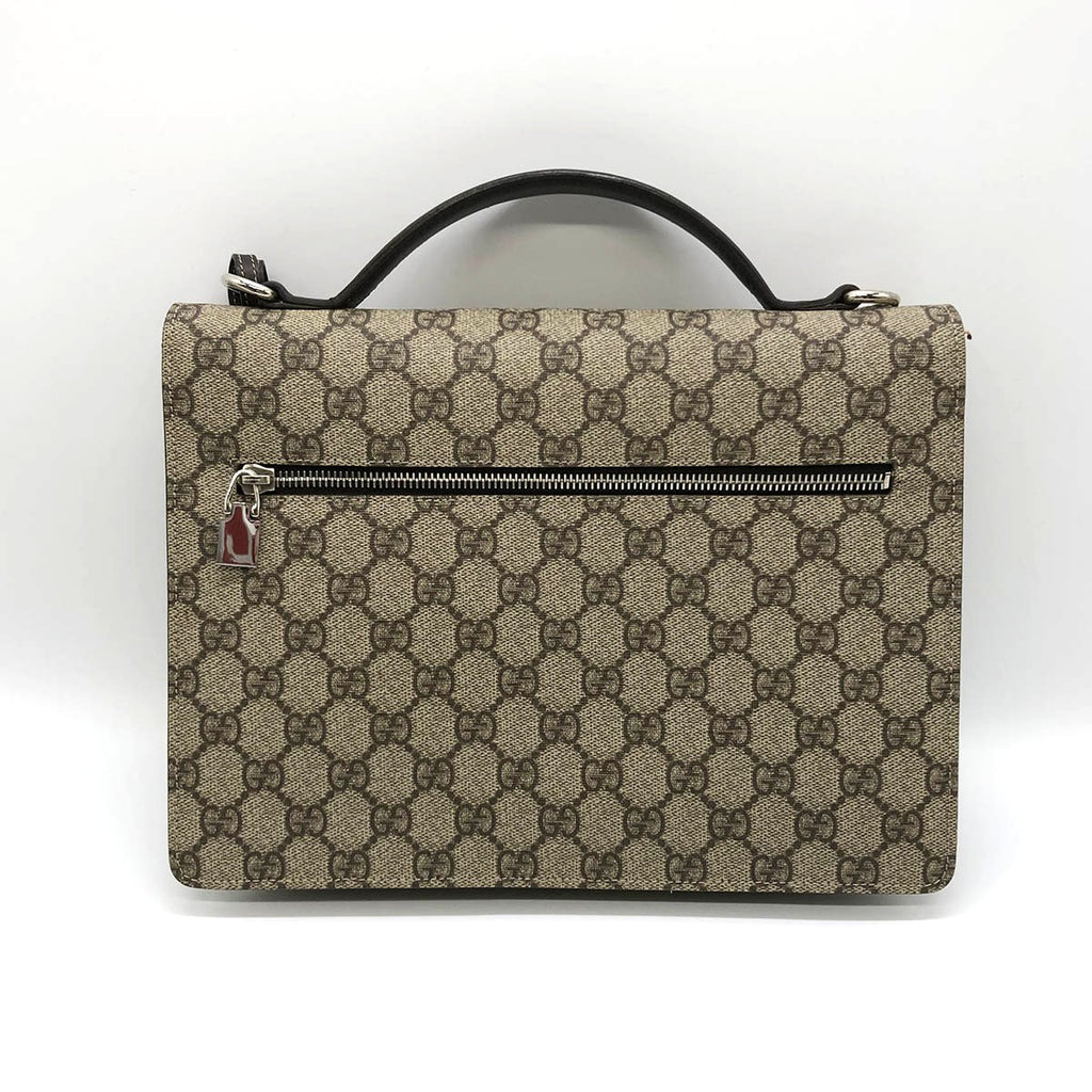 Gucci 223650 Clutch Bag/Handbag GG Supreme Beige