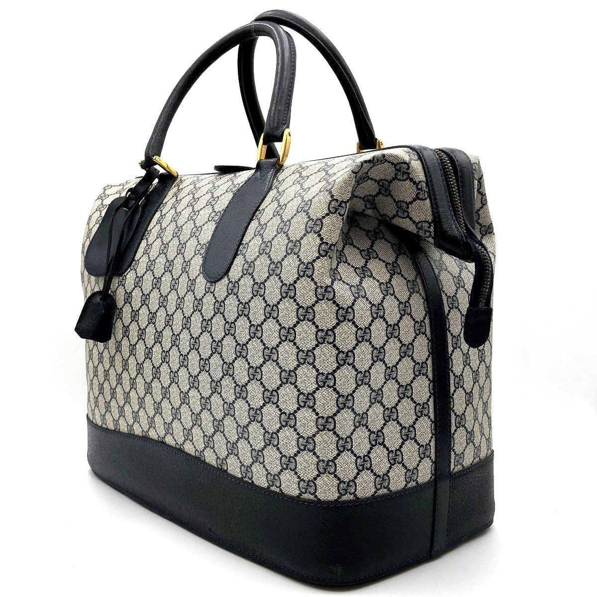 Gucci Boston bag/travel bag in GG Supreme navy