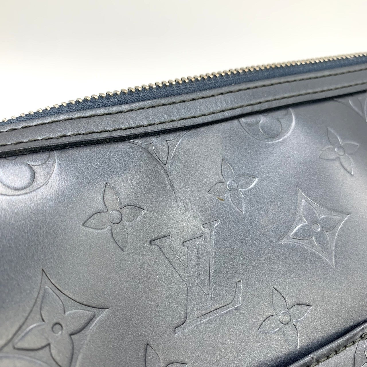 Louis Vuitton Sutter M55165 Shoulder Bag in Grey Monogram Matte