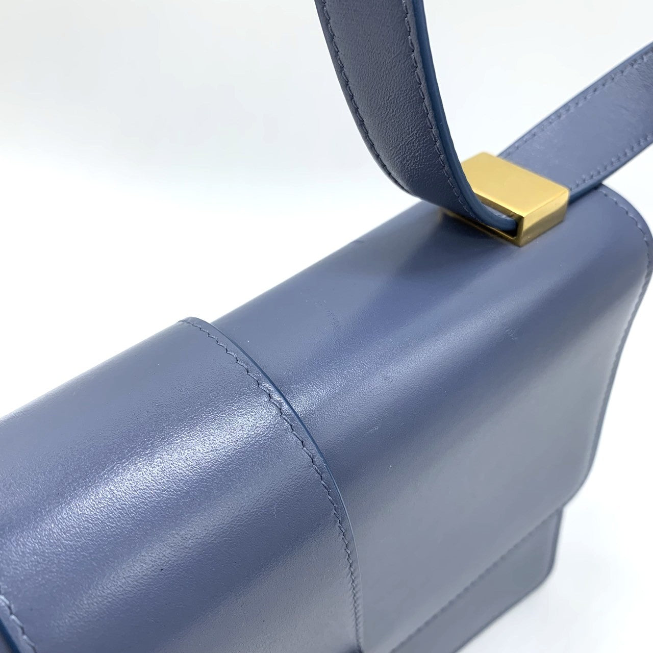 Christian Dior 30 Montaigne Crossbody Shoulder Bag in Blue Leather