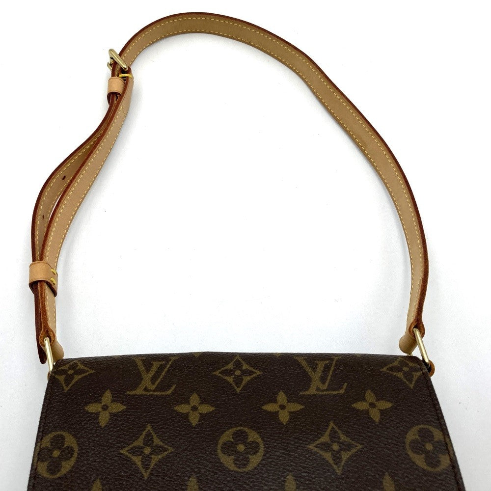 Louis Vuitton M51258 Musette Salsa Short Crossbody Shoulder Bag in Brown Monogram Canvas