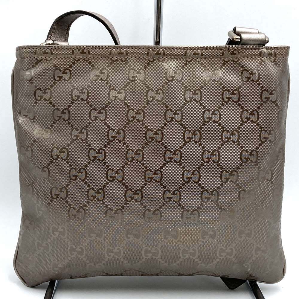 Gucci 201538 Crossbody Shoulder Bag/Body Bag GG Imprime Metallic Pink/Brown