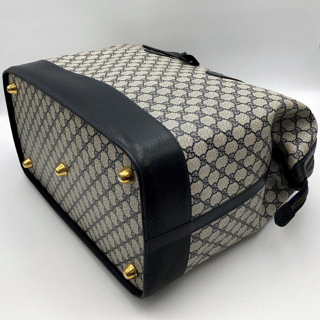 Gucci Boston bag/travel bag in GG Supreme navy