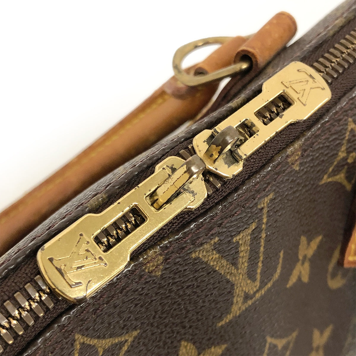 Louis Vuitton Alma (old) Monogram Handbag, Brown PVC/Leather, M51130