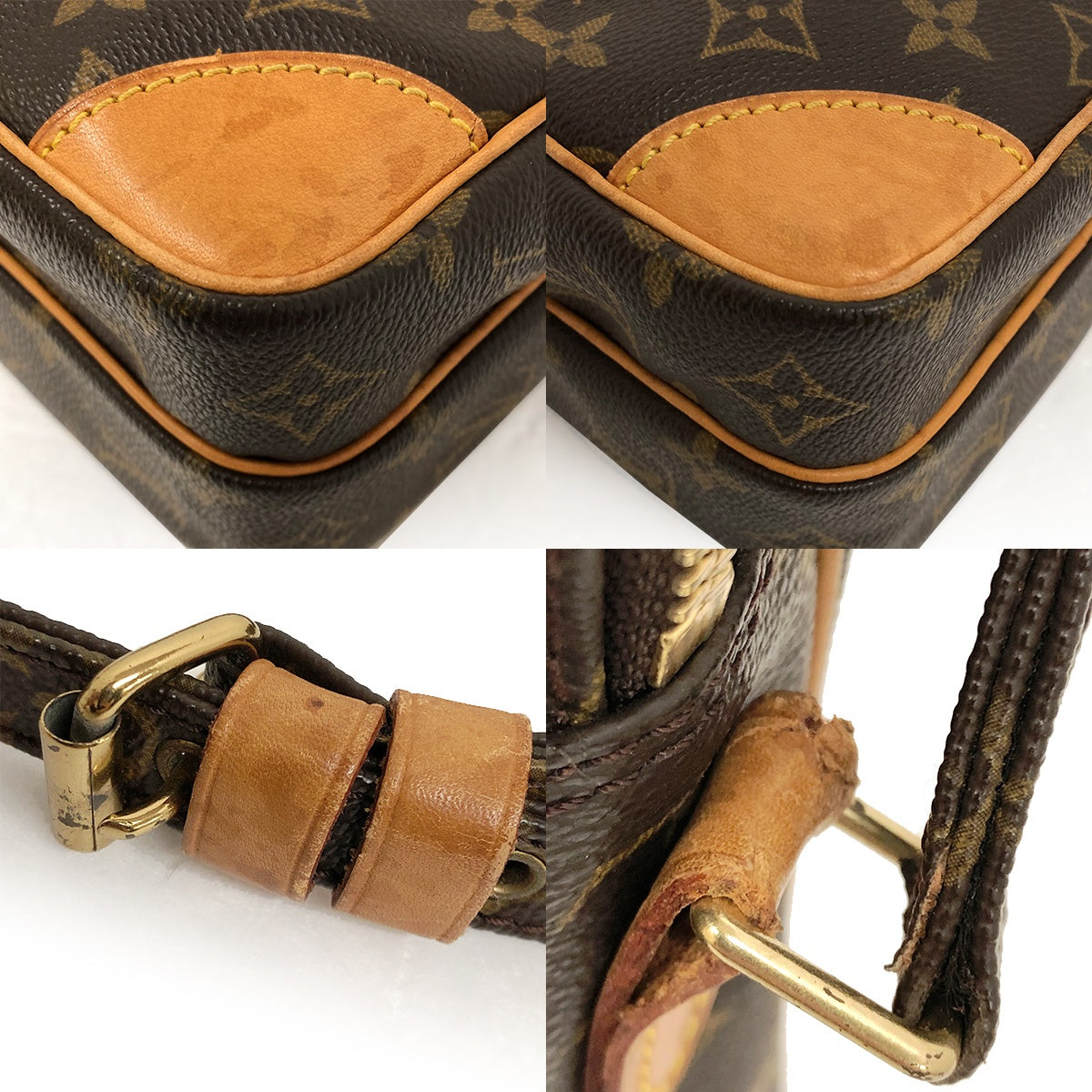 Louis Vuitton M45236 Amazon Monogram Shoulder Bag/Crossbody Bag Brown Women's