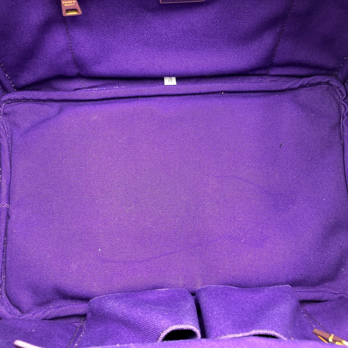 Prada BN1872 Canapa Large Tote Bag Handbag in Denim Purple