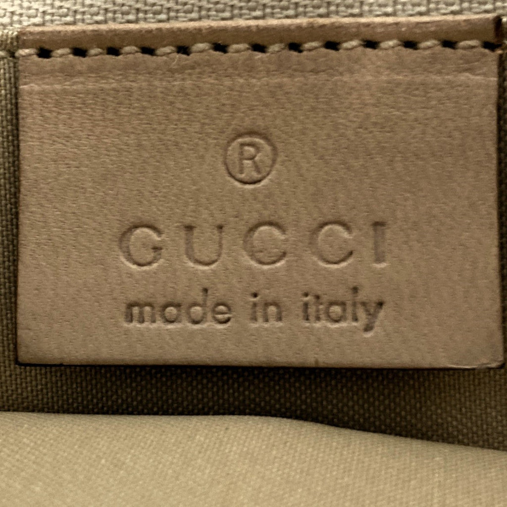 Pre-owned Gucci 002 1068 Jackie Shoulder Bag, Mini Bag, Slim, Yellow/Beige, GG Canvas and Leather.