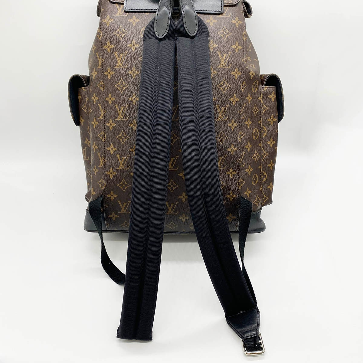 Christopher PM Backpack in Monogram Macassar Brown/Black