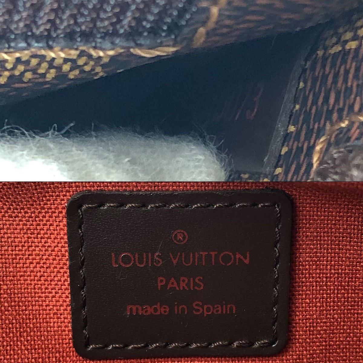Louis Vuitton N51994 Geronimos Waist Bag, Damier Canvas/Nylon, Brown, Shoulder Bag, Gold Hardware, Unisex