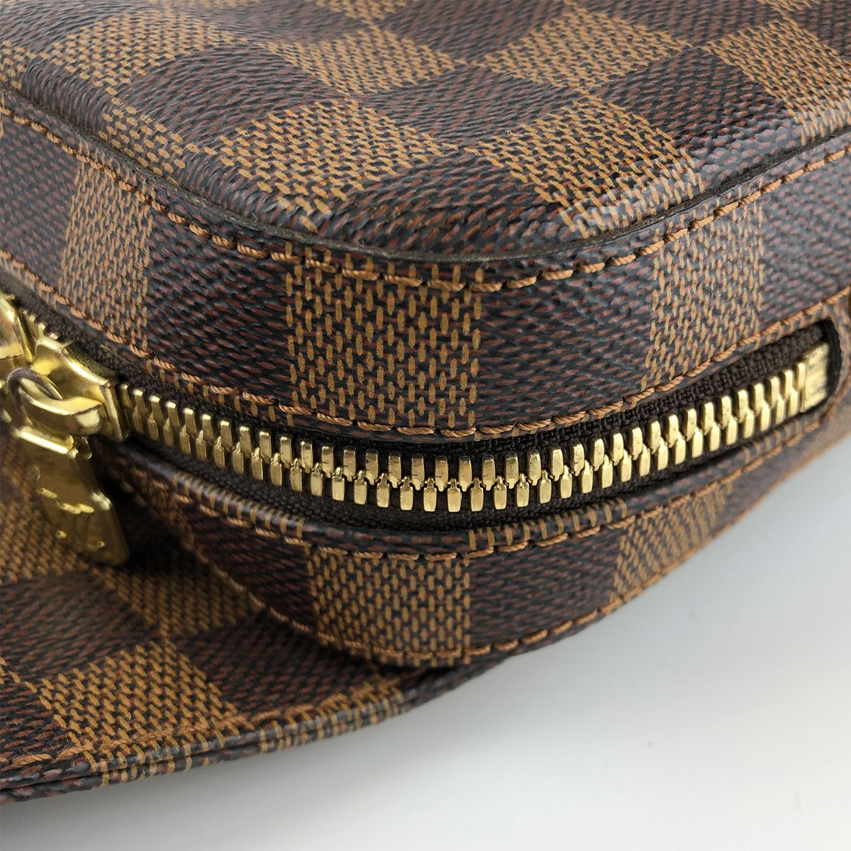 Louis Vuitton N51994 Geronimos Waist Bag, Damier Canvas/Nylon, Brown, Shoulder Bag, Gold Hardware, Unisex