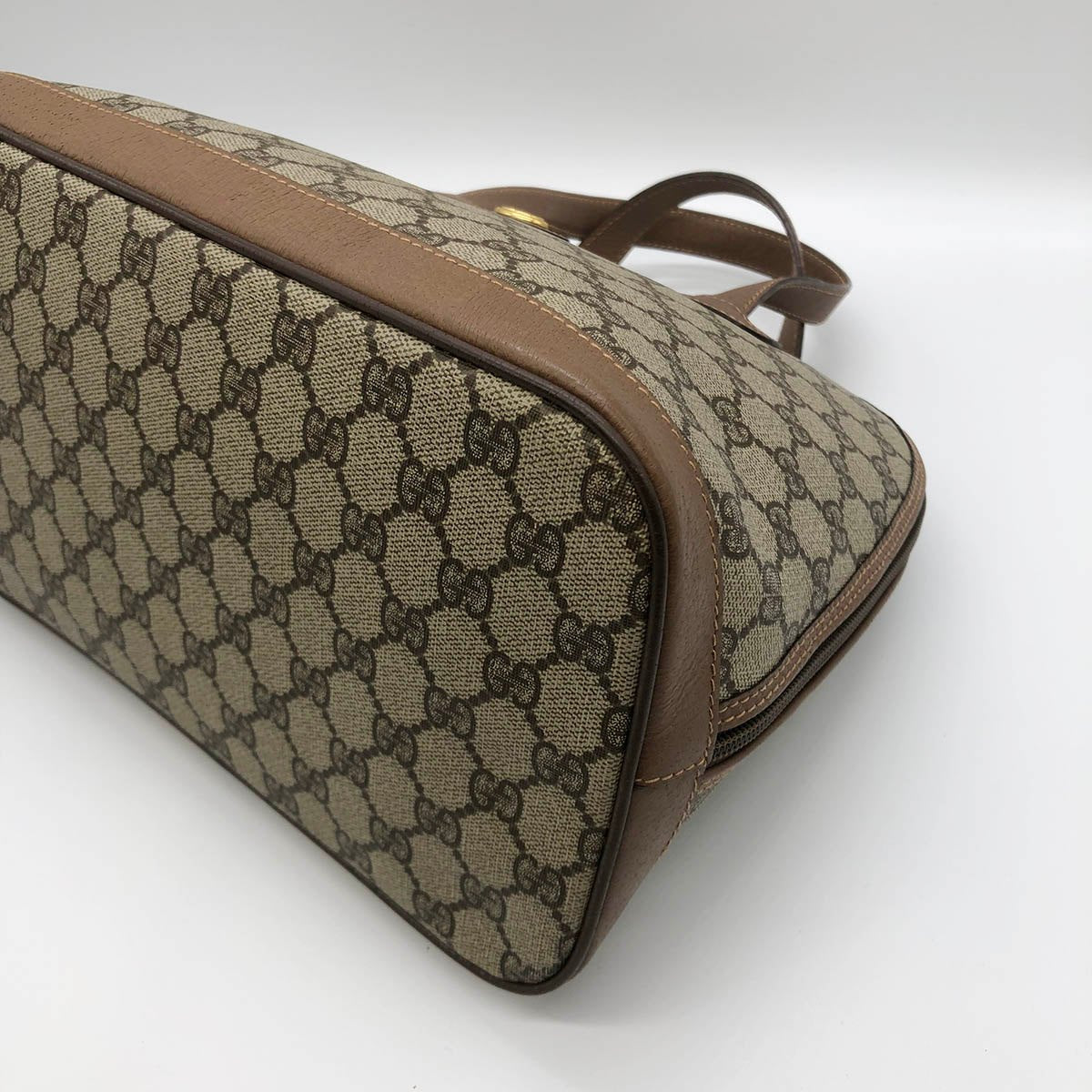 Gucci 000 40 2-way handbag/shoulder bag in GG Supreme beige and brown