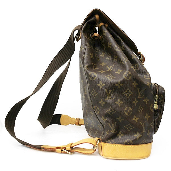 Pre-owned Louis Vuitton M51135/Montsouris Backpack/Daypack in Brown Monogram Canvas.