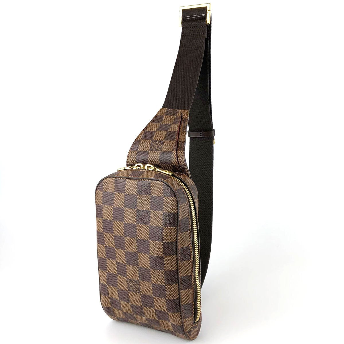 Louis Vuitton N51994 Geronimos Waist Bag, Damier Canvas/Nylon, Brown, Shoulder Bag, Gold Hardware, Unisex