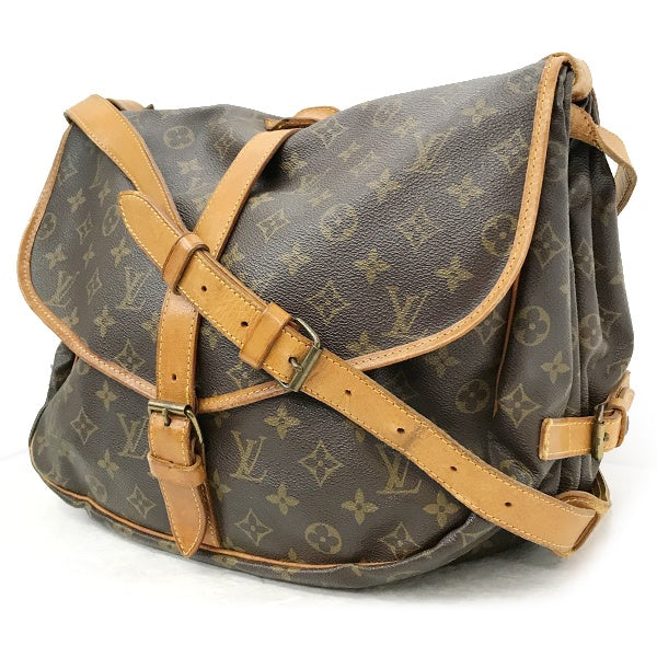Louis Vuitton M42254 Saumur 35 (Discontinued) Men's and Women's Crossbody Shoulder Bag in Brown Monogram Canvas