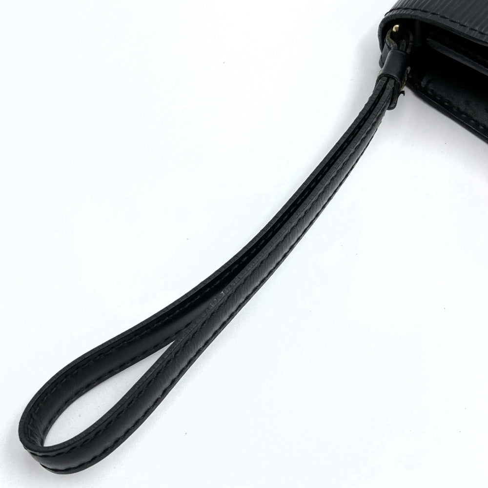 Louis Vuitton Pochette Serie Dragonne Second Bag/Clutch Bag in Epi Leather, Noir Black, M52612