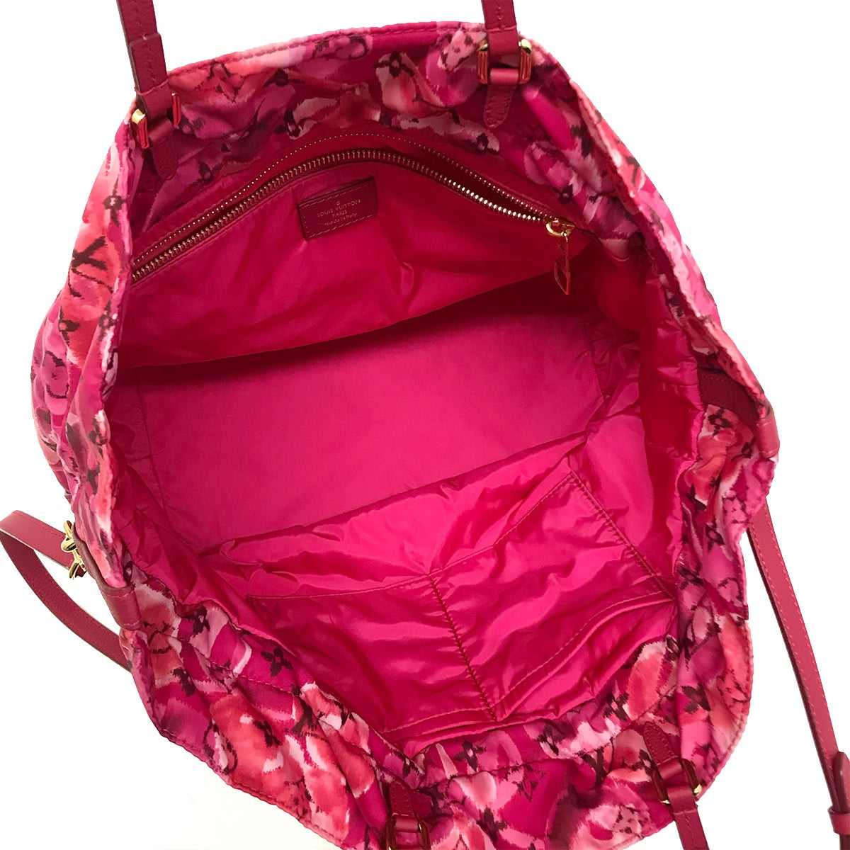 Louis Vuitton M94313 Noefull MM 2-Way Shoulder Bag, Tote Bag, Handbag, Ikat Nylon Canvas, Violet/Pink, Women's