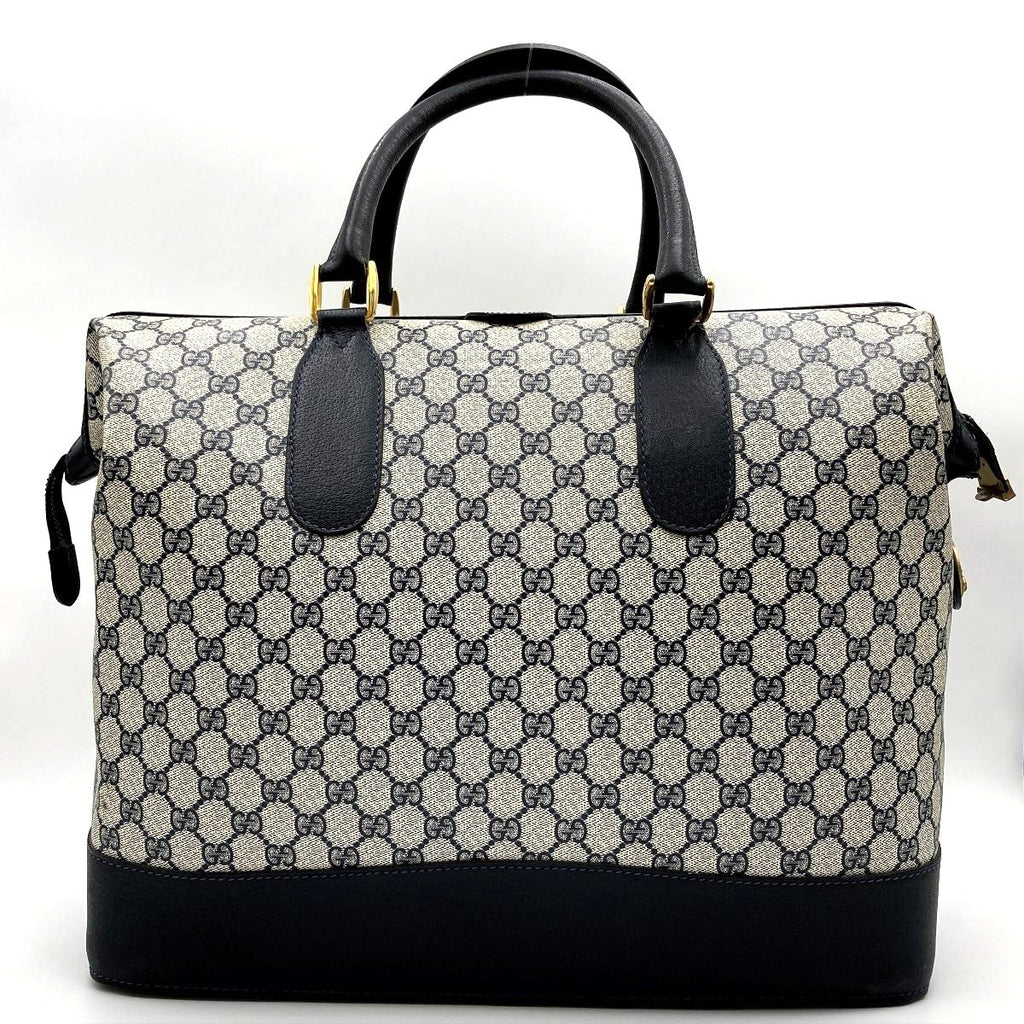 Gucci Boston bag/travel bag in GG Supreme navy