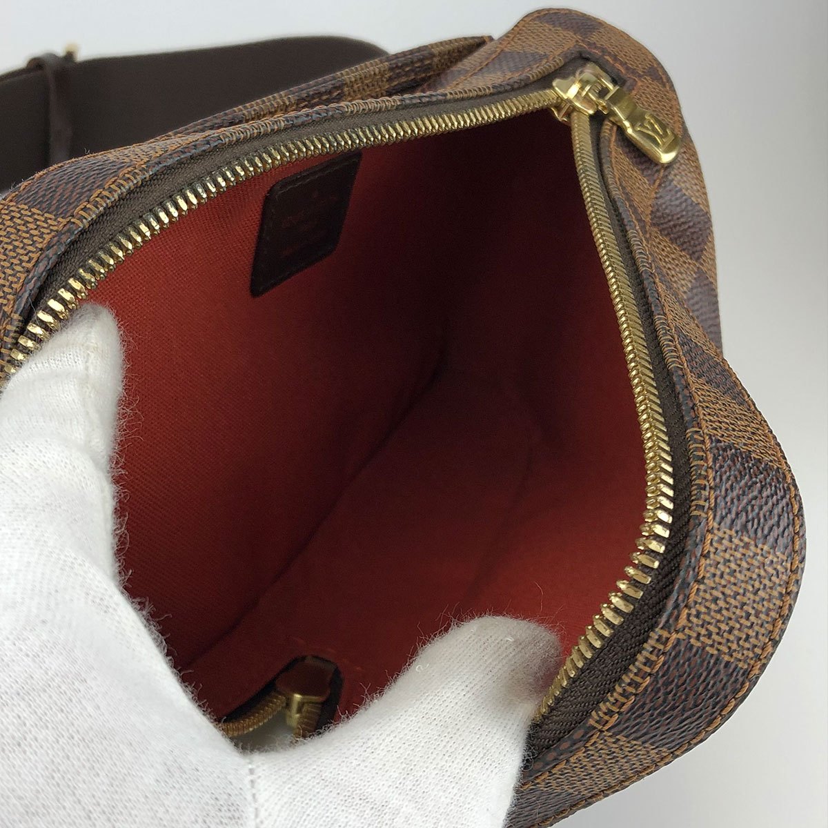 Louis Vuitton N51994 Geronimos Waist Bag, Damier Canvas/Nylon, Brown, Shoulder Bag, Gold Hardware, Unisex