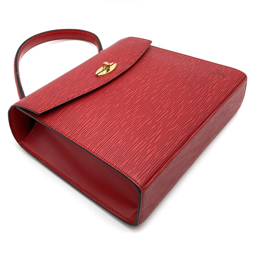Louis Vuitton M52377 Malesherbes Handbag in Castilian Red Epi Leather