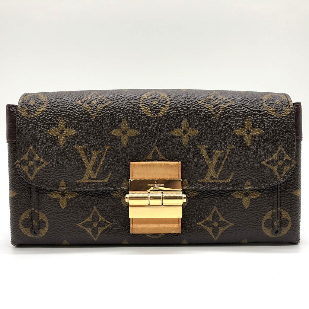 Louis Vuitton M60362 Portefeuille Elysee Long Wallet in Brown Monogram Canvas/Leather