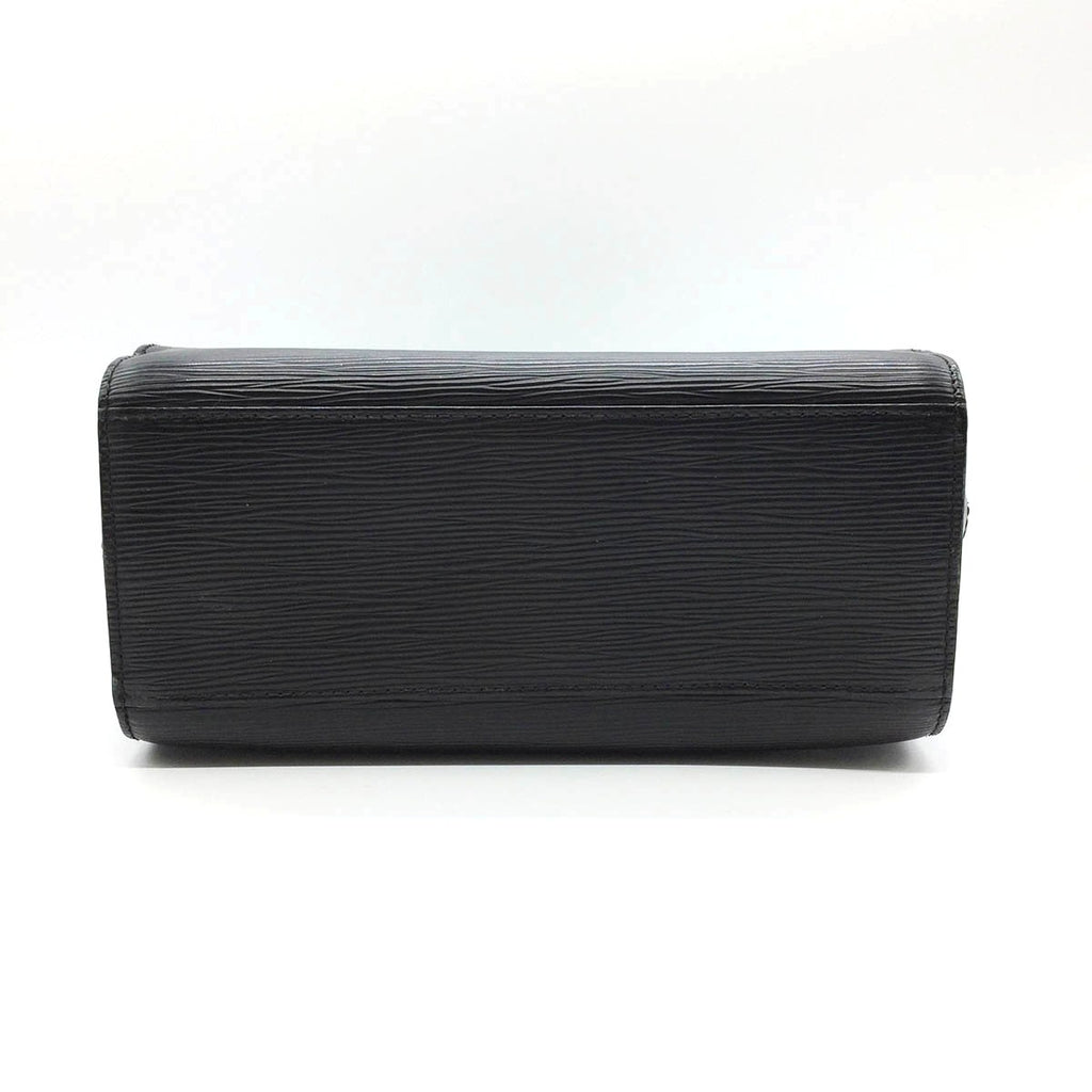 Louis Vuitton M52772 Pont Neuf Epi Handbag in Black with Silver Hardware