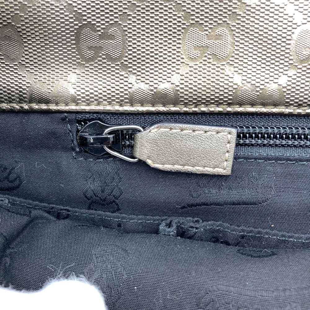 Gucci 201732 GG Imprime Shoulder Bag, Crossbody, Brown Metallic PVC