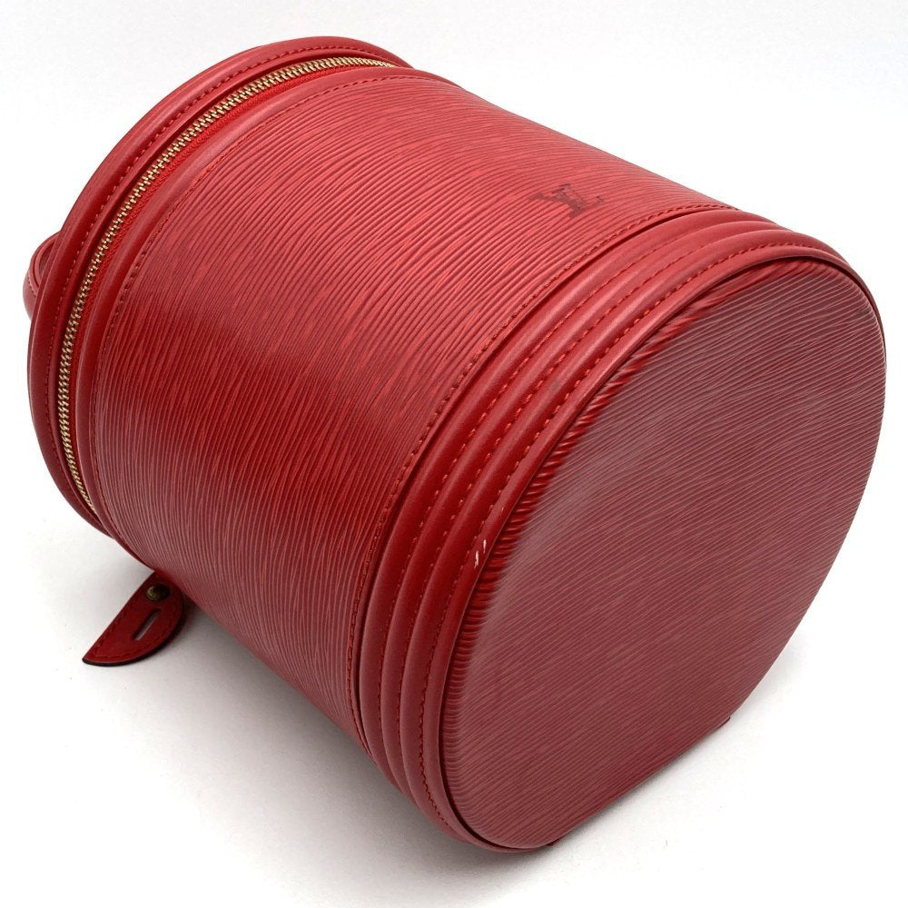 Louis Vuitton Cannes Vanity Bag, Makeup & Cosmetics Handbag, Epi Leather, Red, M48037