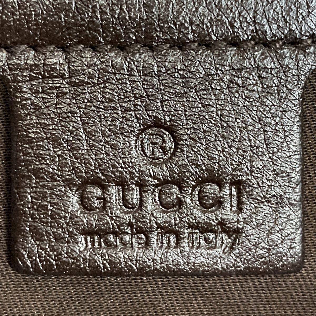 Gucci 203503 Charlotte Shoulder Bag in GG Canvas and Leather, Brown