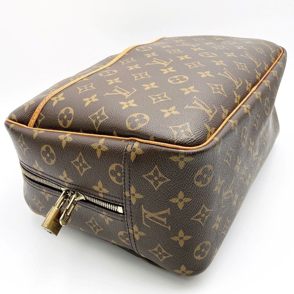 Louis Vuitton M47270 Bowling Vanity (Deauville) Handbag Monogram Brown