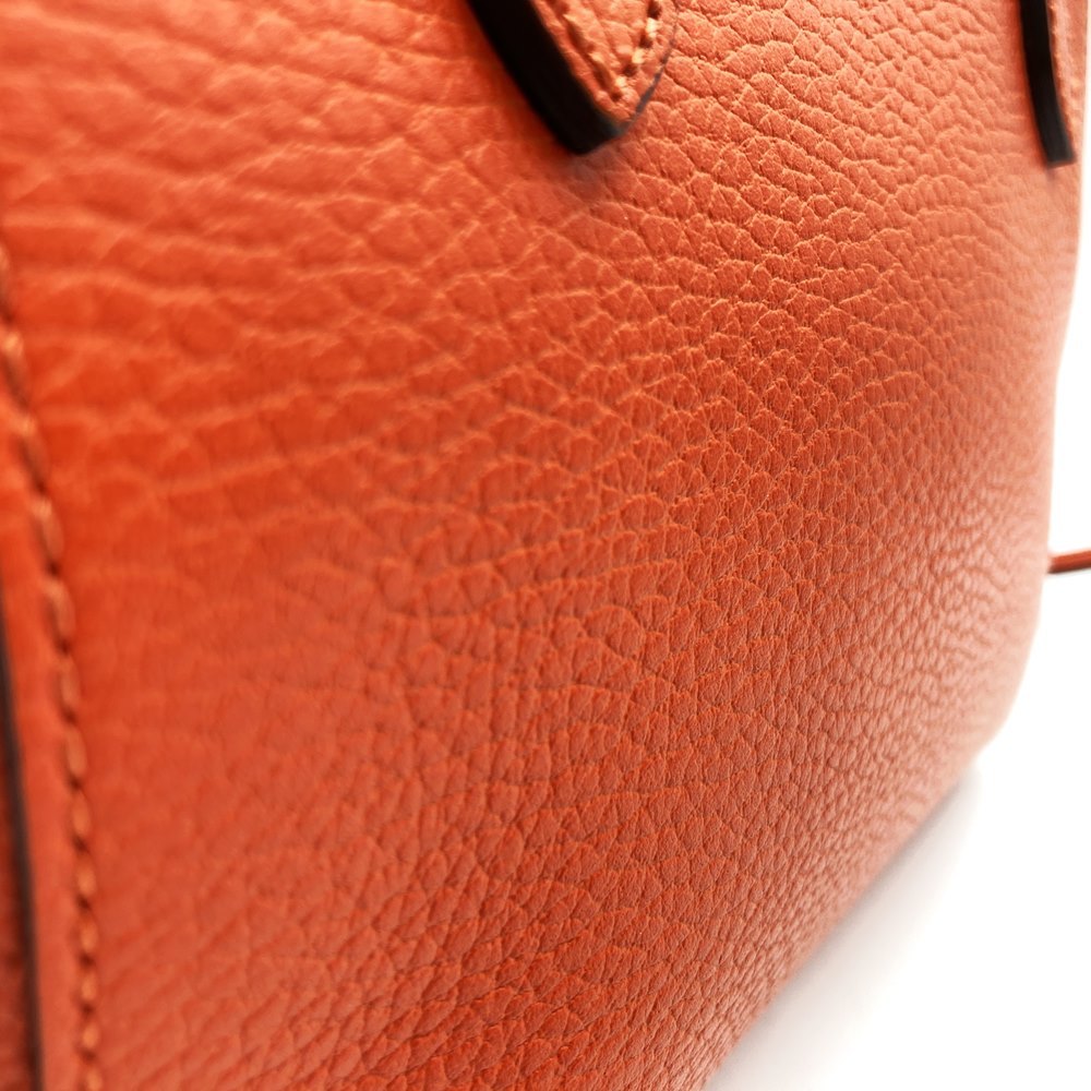 Gucci 368827 Swing Small Handbag/Shoulder Bag 2-Way Orange Leather