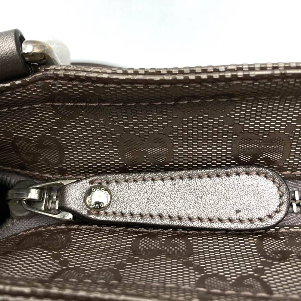 Gucci 201538 Crossbody Shoulder Bag/Body Bag GG Imprime Metallic Pink/Brown