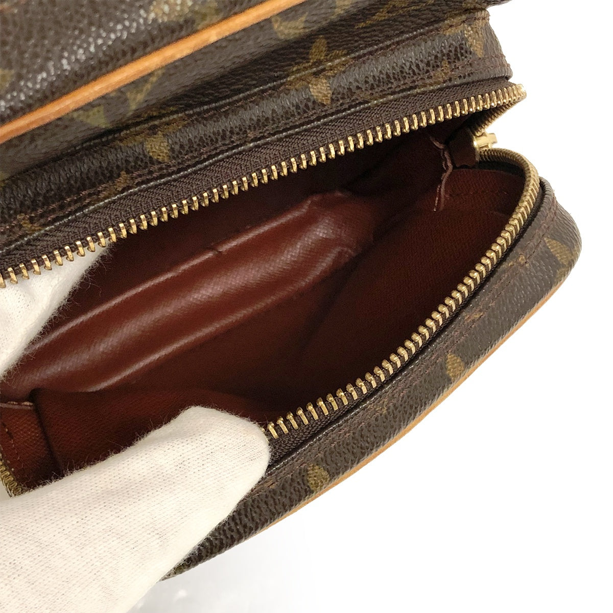 Louis Vuitton M45236 Amazon Monogram Shoulder Bag/Crossbody Bag Brown Women's