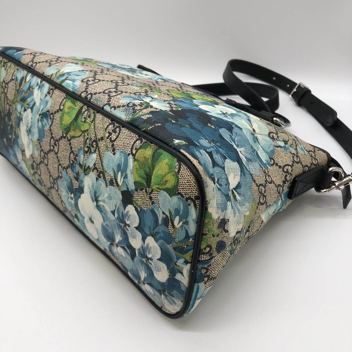 Gucci 429019 2-Way Handbag/Shoulder Bag GG Blooms Brown/Blue