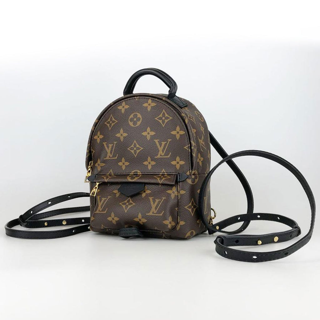 Louis Vuitton M44873 Palm Springs Mini Backpack/Daypack in Monogram Canvas/Leather, Brown, Unisex