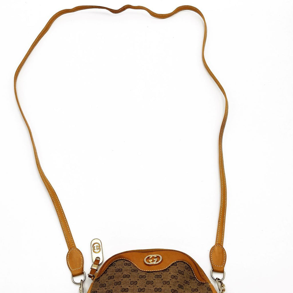Gucci 007-400 Shoulder Bag, Micro GG PVC, Beige, Old Gucci