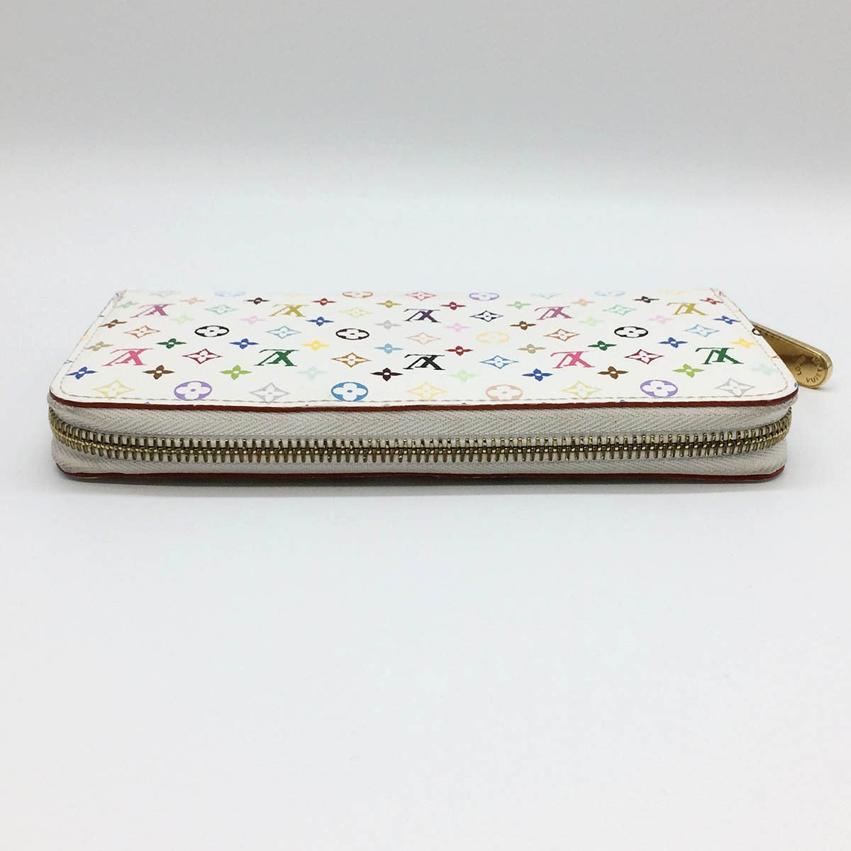 Louis Vuitton M60241 Zippy Wallet Rich Monogram Multicolor White
