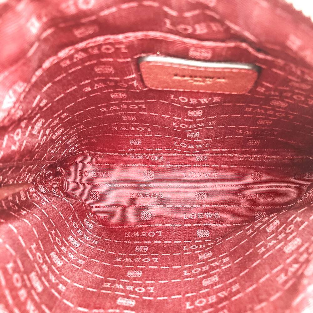 LOEWE Slim Shoulder Bag Heritage Leather Red 061005