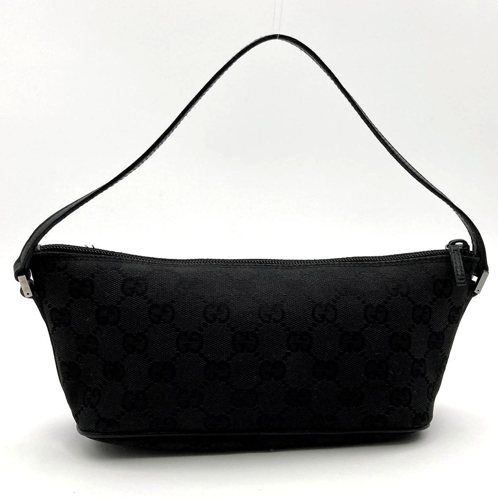 Gucci 07198 Accessory Pouch GG Canvas Black